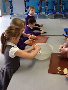 Here are P2a preparing the potatoes.